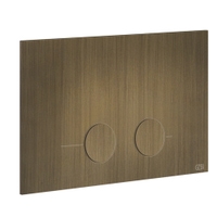 Immagine di Gessi Placca di finitura per Geberit Sigma 8 e 12, finitura antique brass 54611#713