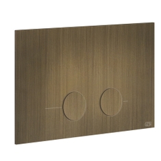 Immagine di Gessi TOTAL LOOK placca di finitura per Geberit Sigma 8 e 12, finitura antique brass 54611#713