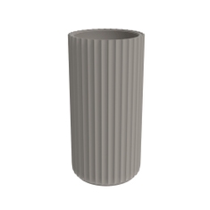 Immagine di Flaminia MONOSETTECENTO lavabo a colonna centro stanza 44 cm, senza foro rubinetteria e senza troppopieno, colore cenere finitura opaco SE44CCEN