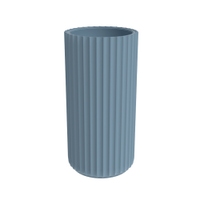 Immagine di Flaminia MONOSETTECENTO lavabo a colonna a parete 44 cm, senza foro rubinetteria e senza troppopieno, colore nuvola finitura opaco SE44PNUV