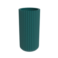 Immagine di Flaminia MONOSETTECENTO lavabo a colonna a parete 44 cm, senza foro rubinetteria e senza troppopieno, colore petrolio finitura opaco SE44PPET