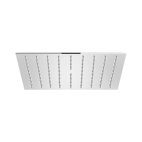 Immagine di Nobili Soffione a snodo quadrato 25 cm, con sistema anticalcare, finitura cromo AD139/134CR