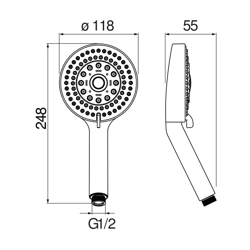 Immagine di Nobili Doccetta a 5 getti, finitura cromo AD142/188CR