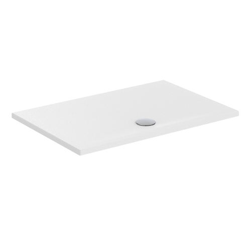 Immagine di Ideal Standard STRADA+ piatto doccia rettangolare L.120 P.80 cm, colore bianco finitura sabbia sottile T5644IG