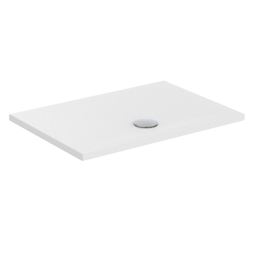Immagine di Ideal Standard STRADA+ piatto doccia rettangolare L.100 P.70 cm, colore bianco finitura sabbia sottile T5642IG