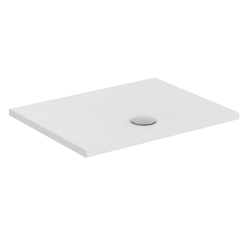 Immagine di Ideal Standard STRADA+ piatto doccia rettangolare L.90 P.70 cm, colore bianco finitura sabbia sottile T5641IG