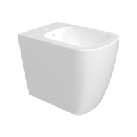 Immagine di Flaminia PLAY bidet a pavimento P.52 cm back to wall, monoforo, con troppopieno, colore bianco finitura lucido PY217