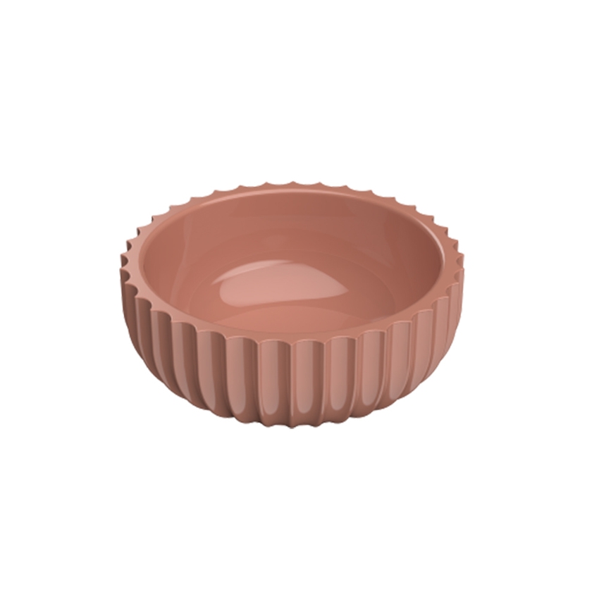 Immagine di Flaminia MINISETTECENTO ciotola portaoggetti Ø15 cm, in ceramica, colore terracotta finitura lucido SE15ATC