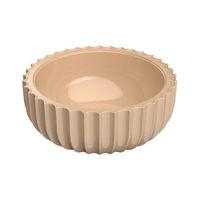 Immagine di Flaminia SETTECENTO lavabo Ø 50 cm da appoggio, in ceramica, senza foro per rubinetteria e senza troppopieno, colore avana finitura lucido SE50AAV