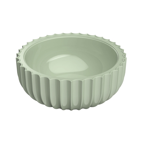 Immagine di Flaminia SETTECENTO lavabo Ø 50 cm da appoggio, in ceramica, senza foro per rubinetteria e senza troppopieno, colore verde giada finitura lucido SE50AVG