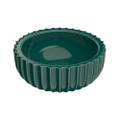 Immagine di Flaminia SETTECENTO lavabo Ø 50 cm da appoggio, in ceramica, senza foro per rubinetteria e senza troppopieno, colore smeraldo finitura lucido SE50ASME