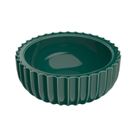 Immagine di Flaminia SETTECENTO lavabo Ø 50 cm da appoggio, in ceramica, senza foro per rubinetteria e senza troppopieno, colore smeraldo finitura lucido SE50ASME