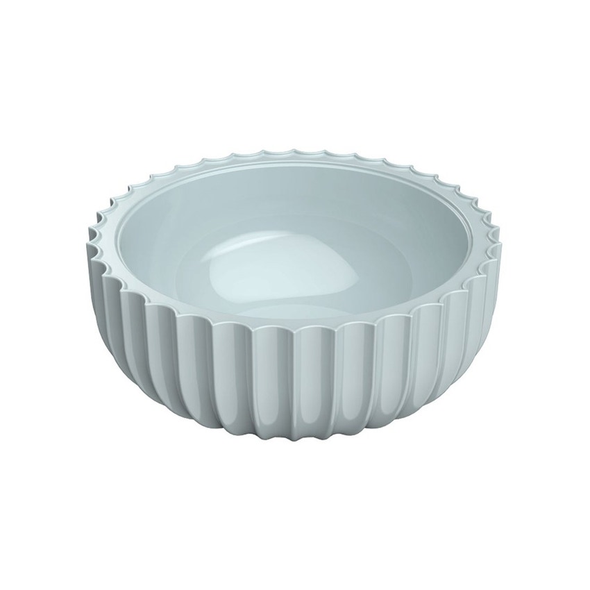 Immagine di Flaminia SETTECENTO lavabo Ø 44 cm da appoggio, in ceramica, senza foro per rubinetteria e senza troppopieno, colore azzurro polvere finitura lucido SE44AAP