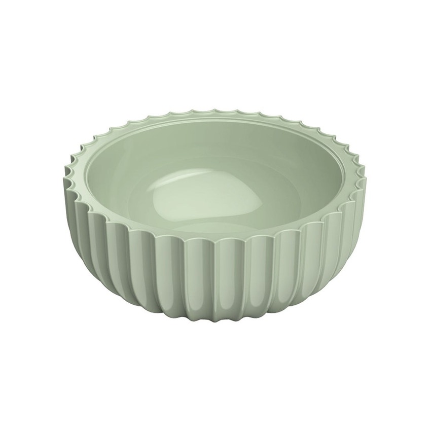 Immagine di Flaminia SETTECENTO lavabo Ø 44 cm da appoggio, in ceramica, senza foro per rubinetteria e senza troppopieno, colore verde giada finitura lucido SE44AVG