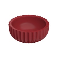 Immagine di Flaminia SETTECENTO lavabo Ø 44 cm da appoggio, in ceramica, senza foro per rubinetteria e senza troppopieno, colore rosso rubens finitura opaco SE44ARRU