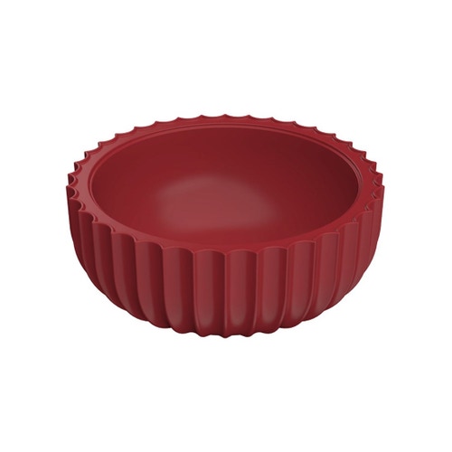 Immagine di Flaminia SETTECENTO lavabo Ø 44 cm da appoggio, in ceramica, senza foro per rubinetteria e senza troppopieno, colore rosso rubens finitura opaco SE44ARRU