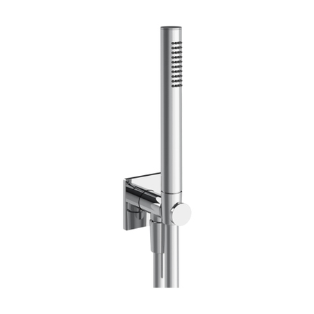 Immagine di Gessi INVERSO set con presa acqua, doccetta anticalcare e flessibile 150 cm, finitura cromo 73523#031