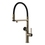 Immagine di Gessi VITA miscelatore semi-professionale monocomando H.51 cm, con bocca girevole e sistema di erogazione multifunzione, finitura finox brushed nickel 60722#149