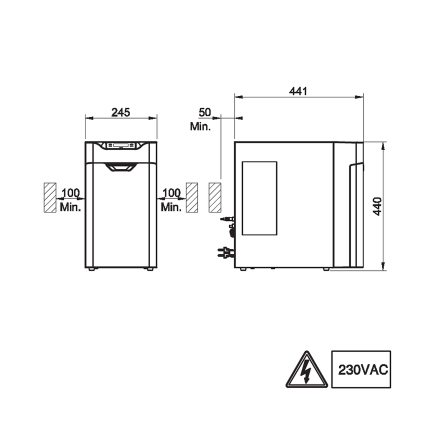 Immagine di Gessi Unità freddo per miscelatore VITA, con filtro ai carboni attivi, refrigeratore e gasatore CO2 60802#031