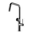 Immagine di Gessi VITA miscelatore semi-professionale monocomando H.43 cm, con bocca girevole e sistema di erogazione multifunzione, finitura cromo 60721#031