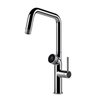 Immagine di Gessi VITA miscelatore semi-professionale monocomando H.43 cm, con bocca girevole e sistema di erogazione multifunzione, finitura cromo 60721#031