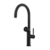 Immagine di Gessi VITA miscelatore semi-professionale monocomando H.47 cm, con bocca girevole e sistema di erogazione multifunzione, colore nero finitura opaco 60720#299
