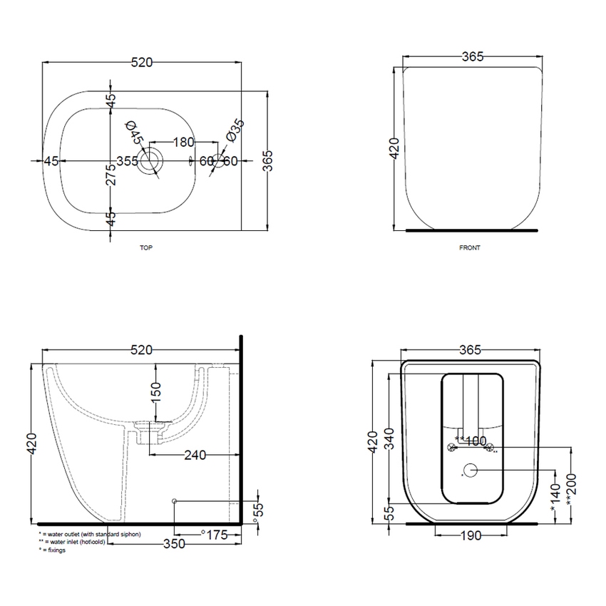 Immagine di Cielo ERA set completo sanitari a pavimento vaso rimless, sedile a discesa rallentata, bidet monoforo con troppopieno, colore alga finitura lucido ERVAKAL+CPVERTFAL+ERBIAL