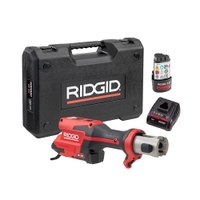 Immagine di Ridgid RP 251 pressatrice in linea a batteria senza ganasce, con cassetta di trasporto, caricabatteria 12 V e batteria Li-Ion 12 V 2.5 Ah Advanced 78318