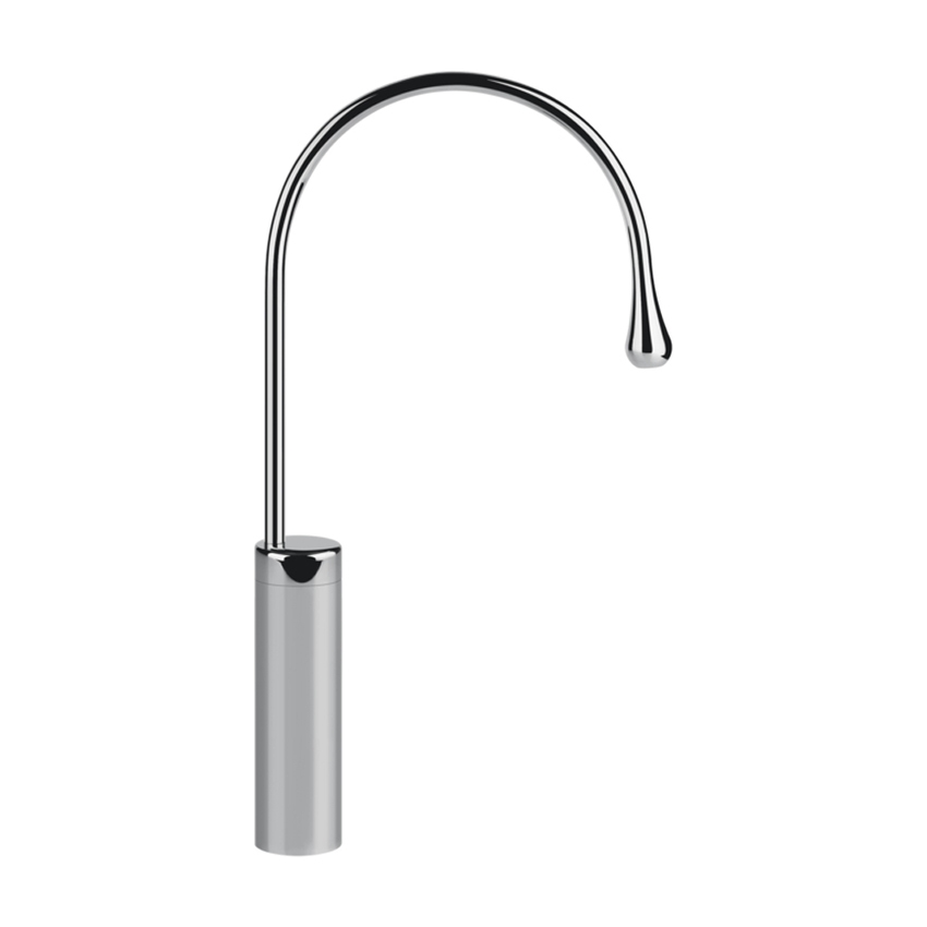 Immagine di Gessi GOCCIA miscelatore per lavabo H.52 cm, senza scarico, con flessibili di collegamento, bocca fissa, finitura cromo 33859#031