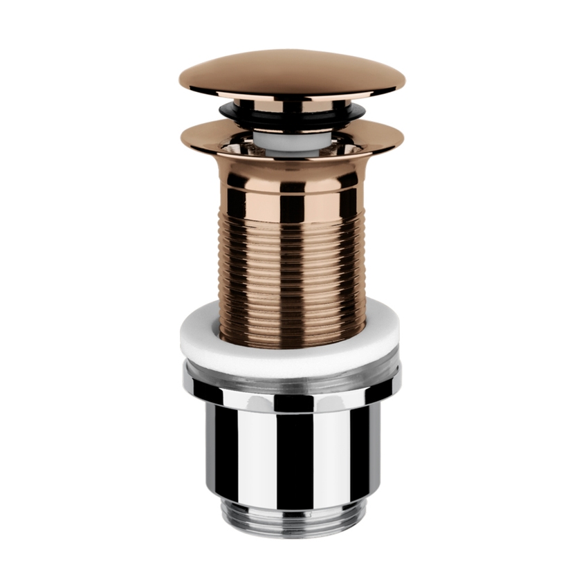 Immagine di Gessi piletta "Stop&Go" per lavabo senza troppopieno, finitura copper PVD 01423#030