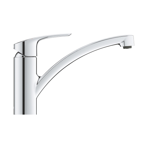 Immagine di Grohe EUROSMART miscelatore monocomando H.19 cm per lavello, con bocca girevole e limitatore di portata regolabile, finitura cromo 33281003