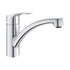 Immagine di Grohe EUROSMART miscelatore monocomando H.19 cm per lavello, con bocca girevole e limitatore di portata regolabile, finitura cromo 33281003