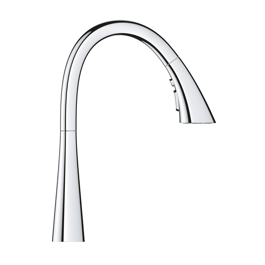 Immagine di Grohe ZEDRA miscelatore monocomando H.40 cm per lavello con doccetta estraibile, finitura cromo 32294002