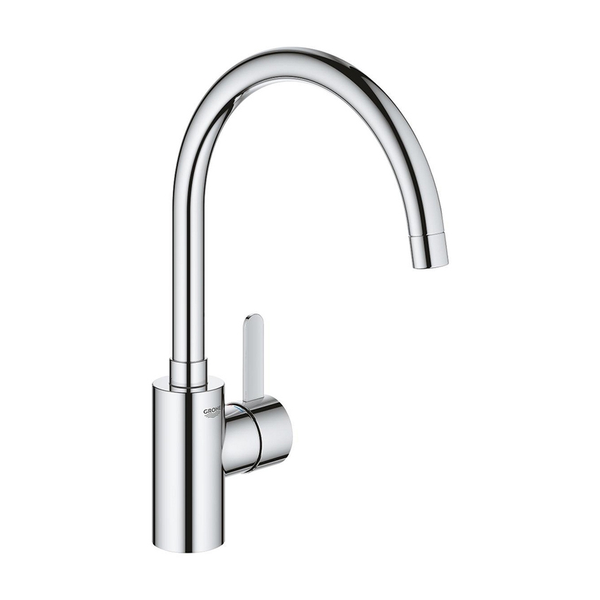 Immagine di Grohe EUROSMART COSMOPOLITAN miscelatore monocomando H.35 cm per lavello, con bocca girevole, finitura cromo 32843002