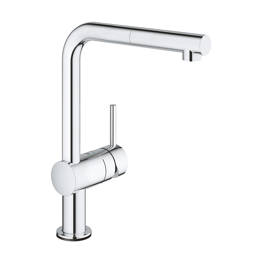 Immagine di Grohe MINTA TOUCH miscelatore elettronico monocomando H.33 cm, con bocca girevole, finitura cromo 31360001