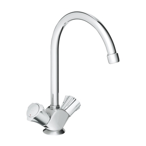 Immagine di Grohe ADRIA batteria monoforo H.28 cm per lavello, con bocca girevole, finitura cromo 31831001
