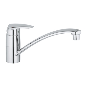 Immagine di Grohe EURODISC miscelatore monocomando H.21 cmper lavello, con bocca girevole, finitura cromo 33770001