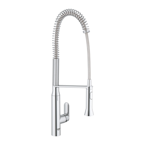 Immagine di Grohe K7 miscelatore monocomando H.67 cm per lavello, con doccetta professionale, finitura cromo 32950000