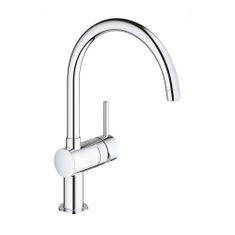 Immagine di Grohe MINTA miscelatore monocomando H.36 cm per lavello, con bocca girevole, finitura cromo 32917000