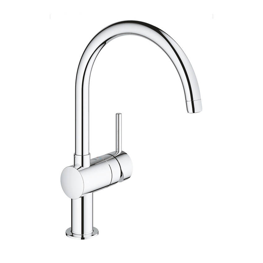 Immagine di Grohe MINTA miscelatore monocomando H.36 cm per lavello, con bocca girevole, finitura cromo 32917000