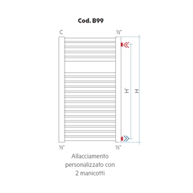 Immagine della serie Configurazioni e allacciamenti idraulici radiatori da bagno