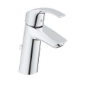 Immagine di Grohe EUROSMART miscelatore monocomando H.17 cm per lavabo, con scarico, con tecnologia Grohe SilkMove Energy e Water Saving, finitura cromo 2339310E