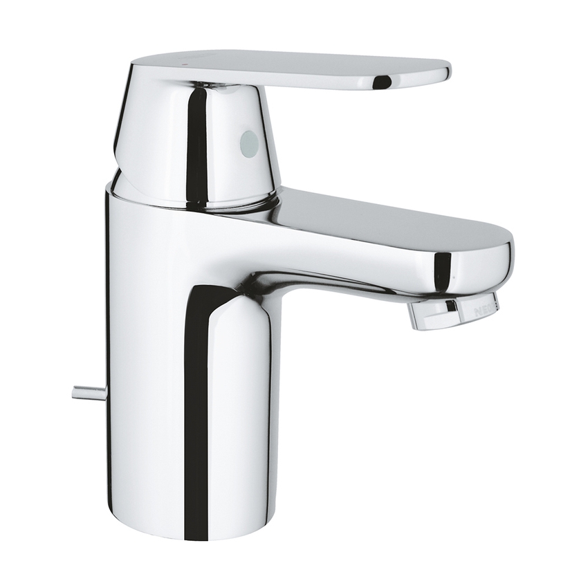 Immagine di Grohe EUROSMART COSMOPOLITAN miscelatore monocomando H.15 cm per lavabo, con scarico, finitura cromo 3282500E