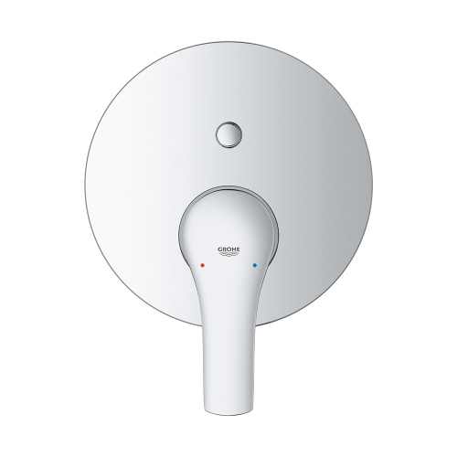 Immagine di Grohe EUROSMART miscelatore monocomando a due vie, con deviatore, senza corpo incasso, finitura cromo 24043002