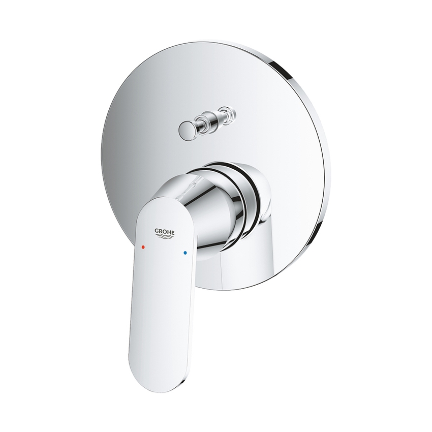 Immagine di Grohe EUROSMART COSMOPOLITAN miscelatore monocomando per doccia, a due vie con deviatore, senza corpo incasso, finitura cromo 24045000