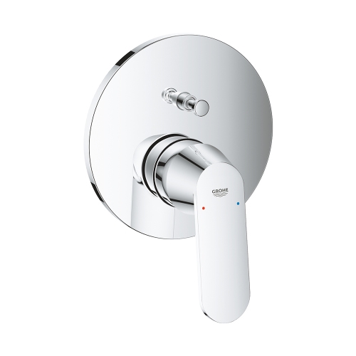 Immagine di Grohe EUROSMART COSMOPOLITAN miscelatore monocomando per doccia, a due vie con deviatore, senza corpo incasso, finitura cromo 24045000