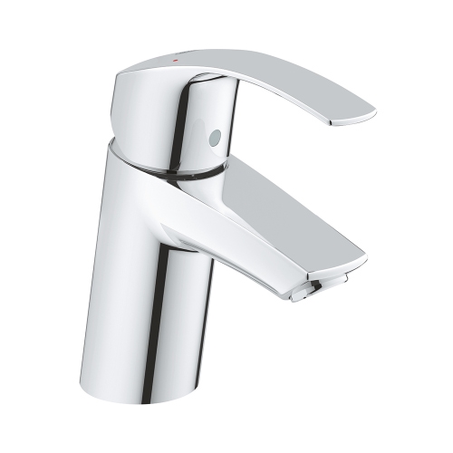Immagine di Grohe EUROSMART miscelatore monocomando H.15 cm per lavabo, senza scarico, con tecnologia Grohe Water Saving, finitura cromo 32467002