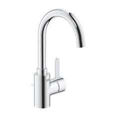 Immagine di Grohe EUROSMART COSMOPOLITAN miscelatore monocomando H.30 cm per lavabo, con scarico e bocca girevole, finitura cromo 32830001