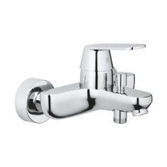 Immagine di Grohe EUROSMART COSMOPOLITAN miscelatore monocomando vasca o doccia, a parete, con deviatore automatico, finitura cromo 32831000