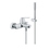 Immagine di Grohe EUROSMART COSMOPOLITAN miscelatore monocomando per vasca o doccia, a parete, con deviatore, doccetta, supporto doccetta e flessibile 150 cm, finitura cromo 32832000